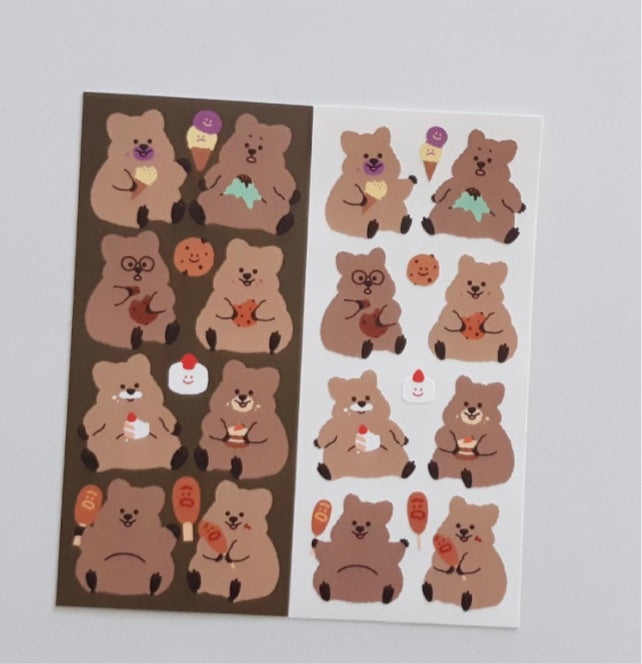 Young forest yummy bear sticker(pre order)