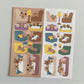 Young forest chilling bear sticker(pre order)