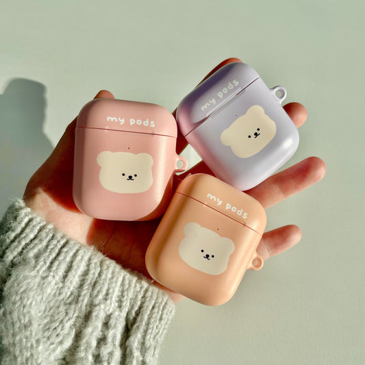 Bamtoree white bear airpods case(pre order)