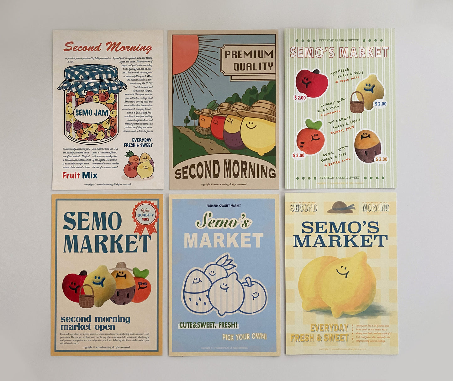 Second morning vintage mini poster(pre order)
