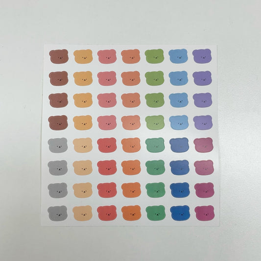 Bamtoree rainbow bear removable sticker(pre order)