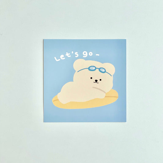 Bamtoree surfing postcard(pre order)