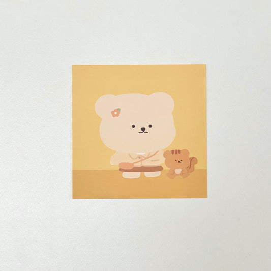 Bamtoree squirrel postcard(pre order)