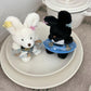 Bikini泳圈黑白兔key chain(pre order)