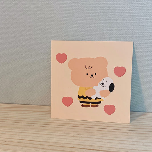 Bamtoree charlie snoopy postcard(pre order)