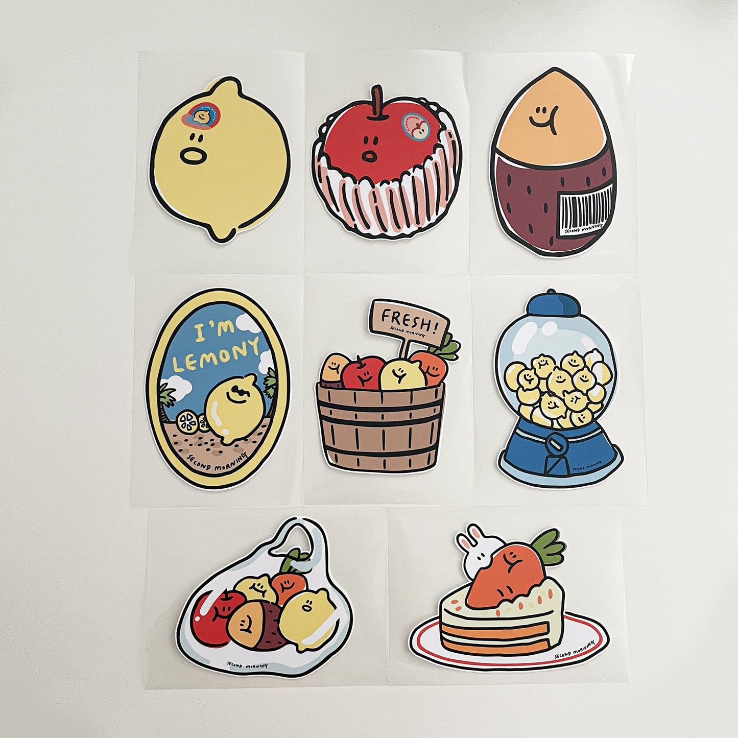 Second morning semo market removable sticker(pre order)