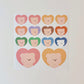Bamtoree heart removable sticker(pre order)