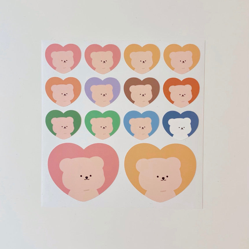 Bamtoree heart removable sticker(pre order)