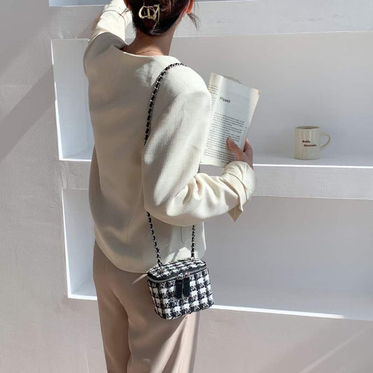 Tweed格紋小盒子(pre order)